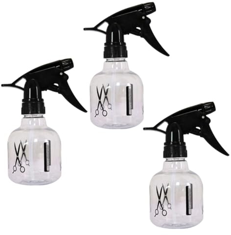 BIUDECO 3piezas Botella Pulverizadora Vacía Multiusos Spray De Plástico Para Hogar y Peluquería Flores