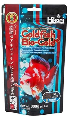 Hikari Goldfish Bio-Gold, Aliment Coulant pour Poissons Rouges, Granulés avec Probiotiques, Amélioration des Couleurs, 300g
