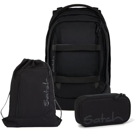 Satch Blackjack Set TRIPACK 3 pezzi zaino astuccio sacca sportiva ergonomici scuola