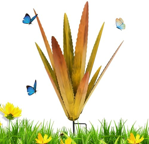 Genérico Escultura rústica de Tequila, Planta de Agave de Metal, decoración del hogar de Planta de Bricolaje, Escultura de decoración de Arte de jardín, decoración de agaves, decoración al Aire Libre