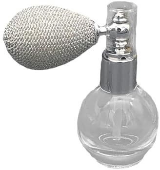 KiBcsLic Vaporisateur de parfum vide 12 ml pour femmes et filles, compact, en silicone et verre, Gris