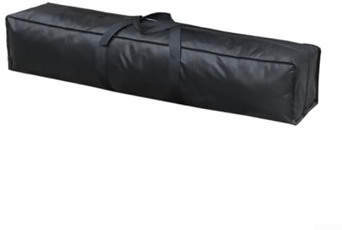 Sac de rangement robuste conçu pour les articles longs comme le yoga, les tapis, les lumières de photographie, les trépieds et les couvertures de sol avec design pliable et portable (noir, 80 x 25 x