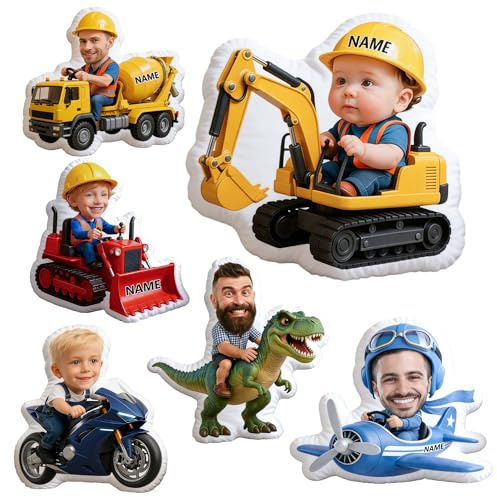 WERWAES Almohadón Personalizable con Foto y Nombre – Regalo Original, Divertido y Creativo para Sofá o Dormitorio
