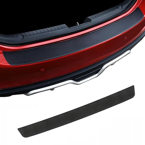 Woniyal 1pc Rear Bumper Protector for Leapmotor C10 2024-2025, Carbon Fiber Boot Sill Guard Heavy Duty Loading Protection Sporty Trunk Scuff Plate,104cm×7cm