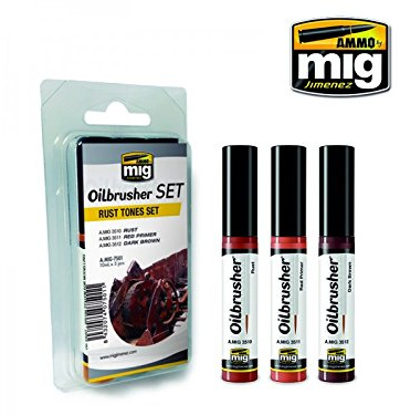 AMMO MIG-7501 rosttoner oljeset, flerfärgad
