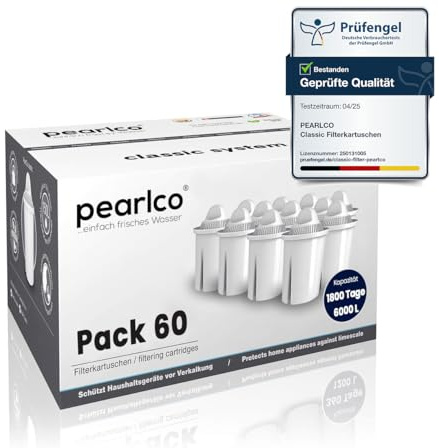 PearlCo - Universal classic Pack 60 Filterkartuschen - passend zu Brita Classic