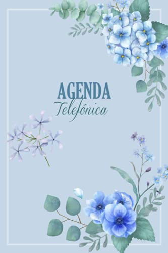 Agenda Telefónica: Cuaderno con espacios preimpresos para registrar nombres, direcciones, cumpleaños, números de teléfono, correos electrónicos | 6x9, 110 páginas