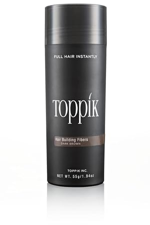 TOPPIK 55g Haarfasern Haarverdichter Streuhaar Schütthaar Dunkelbraun