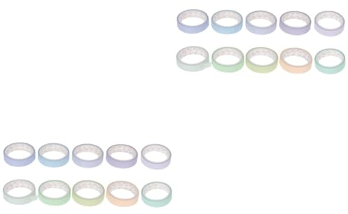 Operitacx 20rollen Washi Tape Bunte Abreißbare Papierbänder Im Macaron-design Für Kreative -projekte Zur Dekoration Von Alben Geschenken Und Bastelarbeiten Vielseitig Einsetzbar
