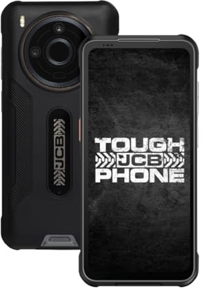 JCB Toughphone MAX M20 Rugged 5G Smartphone, Android 14, 64MP Triple Camera, 9,800mAh Battery, 512GB+8GB RAM, IP69K Waterproof, Night Vision, 6.6” FHD+120Hz Display, Military Standard, Dual SIM, NFC