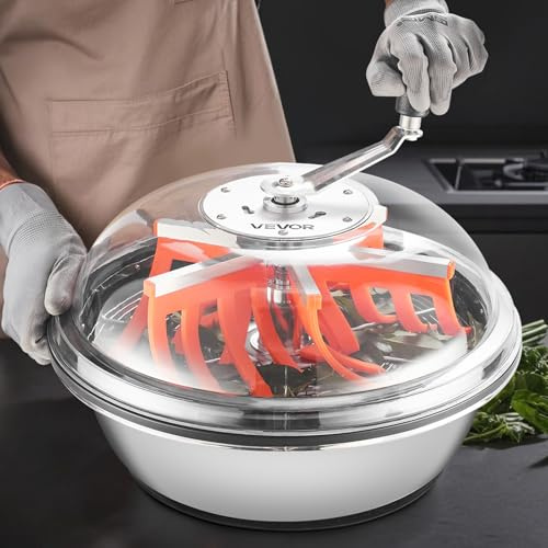 VEVOR Blad Skål Trimmer Maskin mm Knoppblad Skål Trimmer med Transparent Lock och galler i rostfritt stål för blomknoppar (manuell 420 mm)