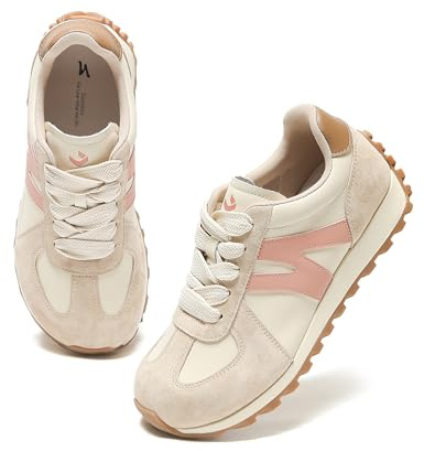 somiliss Baskets pour femme - Chaussures de santé confortables avec bout large et semelle antidérapante - Semelle intérieure amovible avec soutien de la voûte plantaire - Chaussures de sport tendance