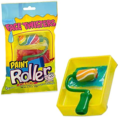 Face Twisters Sour Paint Roller Candy: 12-Piece Display