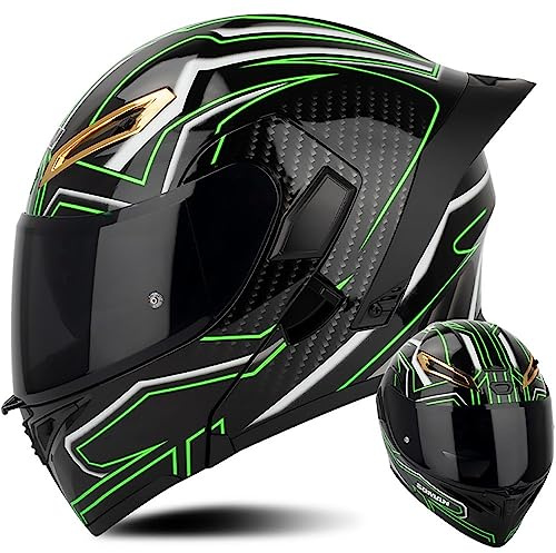 Casco Moto Modulare Apribile Integrato Bluetooth Slot Integrale Flip Up Doppia Visiera Caschi Motocross Modulari Street Bike Omologato DOT ECE per Uomo Donne Casco Modulare Scooter
