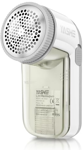 Yashe Levapelucchi Elettrico, Togli Pelucchi Elettrico, a Batteria, 2 Velocità, Altezza Regolabile, Rimozione Rapida di Palle, Adatto per Lana, Maglione, Cappotto, (Grigio)
