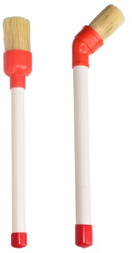 NIYANGLE Plastic Handle Truck Tire Mounting Paste Brush, 2pcs Car Tire Brushes Tire Detailing Brush Tire Grease Brush Car Cleaning Brush for Tire Mounting Lubricants