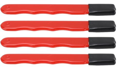 Ajusteur d'outils de jardin 4pcs, mini-tailleur de lame portable pour les coupeurs, cisaillements d'élagage, cisaillements de haies, haches et machettes, idéal pour les jardiniers (Rouge brillant)