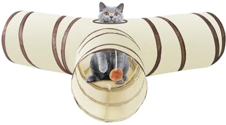 Senermter Túneles para Gatos, Túnel para Mascotas Aburrimiento - para Mascotas Interior Estimulación Ejercicio Sueño Aburrimiento Gatos Pequeños Animales Conejos