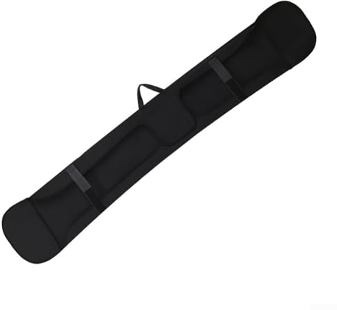 Bolsa de almacenamiento para snowboard con funda de neopreno y ajuste elástico para proteger la tabla de cera, nieve derretida y daños diarios (158 x 27 cm)