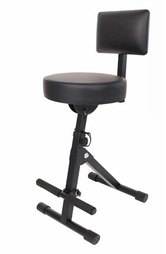 TWISAXC Taburete de guitarra profesional, portátil, ajustable, plegable, ofrece comodidad y apoyo durante las sesiones musicales. Silla de guitarra, taburete