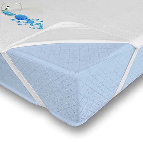 Buymax® Matratzenschoner 120x200cm wasserdicht als 2er Set - Oeko-Tex zertifizierte Inkontinenzauflage waschbar Matratzenauflage Matratzenschutz Inkontinenzunterlage Nässeschutz 120x200 cm