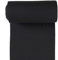 10m Rolle Bündchenstoff Uni 35/70cm Schlauchware Oeko-Tex Jersey Bezugsstoff elastisch, Farbe:schwarz