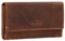 Gusti Leder Portemonnaie Damen - Angelique Portemonnaie Damen Leder, Geldbörse aus braunem Rindsleder, mittelgroß, stilvoll & funktional, perfekt für Alltag & Reisen, tolle Geschenkidee