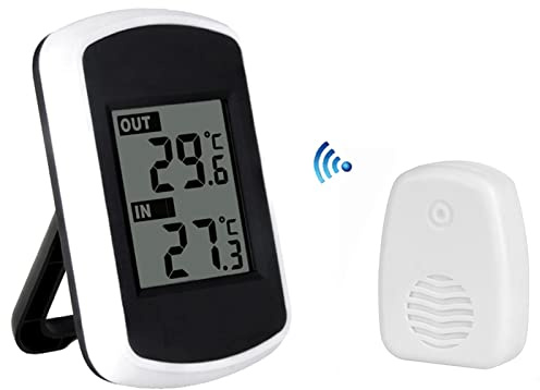 Fesjoy LCD digital trådlös inomhus utomhustermometer temperaturmätning testare