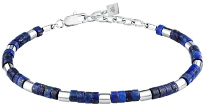 Morellato Bracciale Uomo in Acciaio, Lapislazzuli, Collezione Pietre - S1736