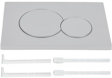 Betätigungsplatte drückerplatte WC spülkasten ersatzteile altes modell kompatibel mit Geberit sigma01 UP300 & 320 betätigungsplatte 115770115 2-Mengen-Spülung 1 Stück (Silber)