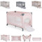 Cangaroo Reiselaufstall One Touch Räder Seiteneingang Matratze klappbar Tasche, Farbe:rosa