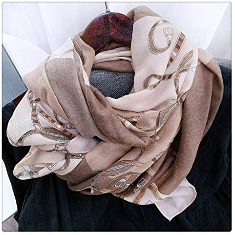 Scarf Women Vild vår, höst och vinter för att öka den långa tunna delen av modesjalen (Färg: A)