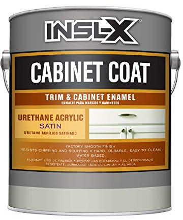 INSL-X CC550109A-01 Cabinet Coat Enamel, Satin Sheen Paint, White, 128 Fl Oz (Pack of 1)
