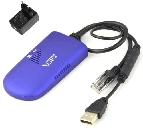 VONETS VAP11G-300 Mini 2.4GHz WLAN Bridge WiFi Repeater Ethernet Adapter LAN Bridge WiFi Hotspot Extender 300Mbps RJ45 Port DC/USB Power für DVR Netzwerk Gerät (mit Power Adapter)