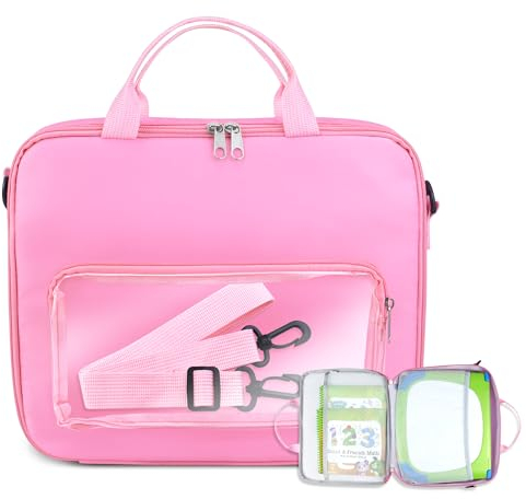 Carry Bag Compatible with Leapfrog LeapStart 3D Interactive Learning System, 8-10 Inches Kids Tablet Bag, Pink