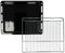 vhbw 1x Backblech, 1x Gitterrost (2-tlg. Set) kompatibel mit Siemens HN878G4B6/26, HN678G4S6/20 Backöfen - 45,5 x 36,1/37,5 x 3 cm