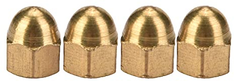 Ecrou Borgne En Laiton De 8Mm,Kit D'ÉcroBorg En Laiton,Fournitures Induselles,Caon À Tête Bombée,Ensemble D'Écro,Attachee Véhicule,Matériel De Serrage (M3 (20 Pièces))