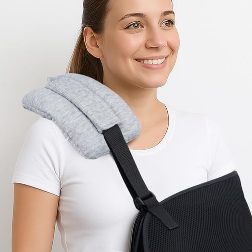 Blublu Park Coussin de ceinture de sécurité, pour post-chirurgie, cancer du sein, coussin de chimio port après mastectomie, chirurgie cardiaque ouverte, cadeau de récupération après la chirurgie, gris