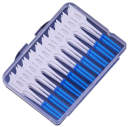 Tandtrådhuvud - interdentalborste, Silikon interdentalborste, låda med 40 | stycken | Perfekt för tandköttsvård, tandborttagning
