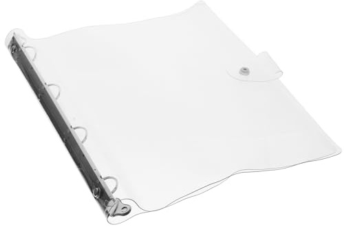 Beavorty Copertina Trasparente per Quaderno A4 in Plastica, Raccoglitore ad Anelli Leggero Antiscivolo, Custodia Protettiva per Planner e Diario Scolastico