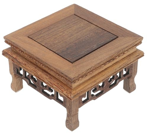 SUPVOX Base Espositiva in Legno per Vaso da Fiori e Oggetti Ornamentali, Piedistallo per Esposizione di Piante in Interni ed Esterni