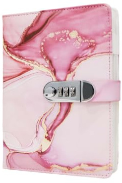 SERAVA Journal Intime Fille avec Code A5 Carnet Secret Rose 240 Pages
