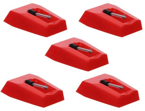BESPORTBLE 5piezas Agujas para Tocadiscos Repuesto para Gramófonos y Reproductores de Vinilo Agujas Capacitiva para Tocadiscos Accesorios Prácticos y Ligeros para Reemplazo