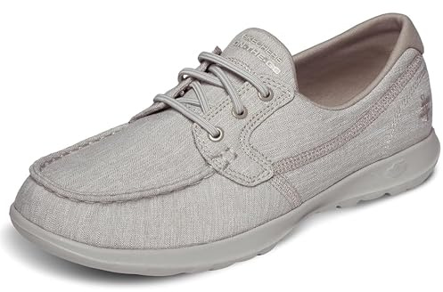 Skechers Femme 15433 Chaussures Bateau, Beige (Taupe), 39.5 EU