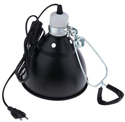 BSTCAR Support de lampe chauffante en céramique pour tortue, UVA, UVB, avec clip, pour reptiles, lézards, serpents de tortue, aquarium (UE)