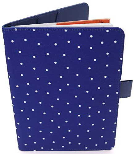 Porta Libretto Sanitario Blu Per Neonati - Formato A5 15x20 Cm - Alette Per Riporre Prescrizioni y Documenti