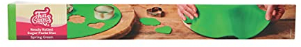 FunCakes Disco Pasta di Zucchero Stesa Spring Green: delizioso sapore di vaniglia, già arrotolato, Halal, Kosher e Senza Glutine. Tondo 36 cm e spessore 3 mm. 430 gr.