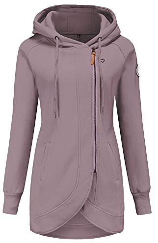 ELFIN Felpa Donna con Cappuccio Invernale Felpe Casual Pullover Sweatshirt Autunno Outwear Hoddy Hoodie