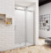 Aica Sanitär Duschtür 130cm Duschabtrennung Schiebetür Duschwand Dusche 8mm NANO Glas H195cm