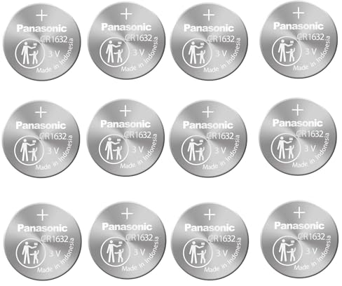 Panasonic CR1632 Lithium-Batterie, 3 V, 12 Stück